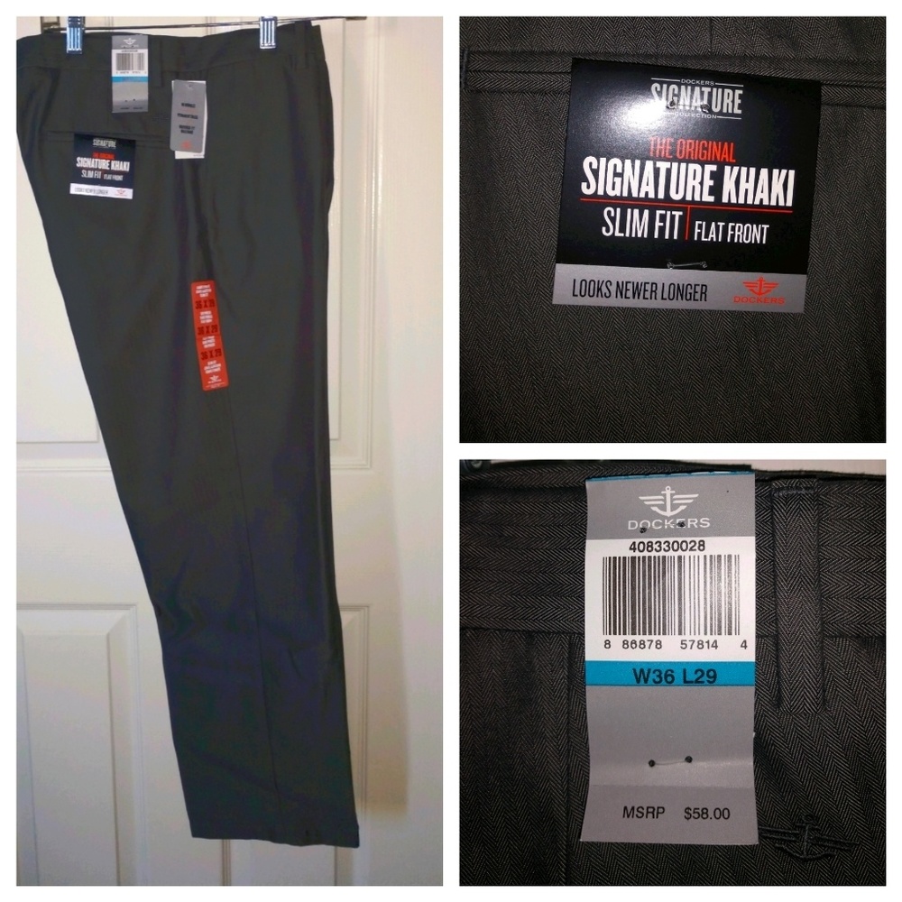 NWT Dockers Mens Signature Khaki
